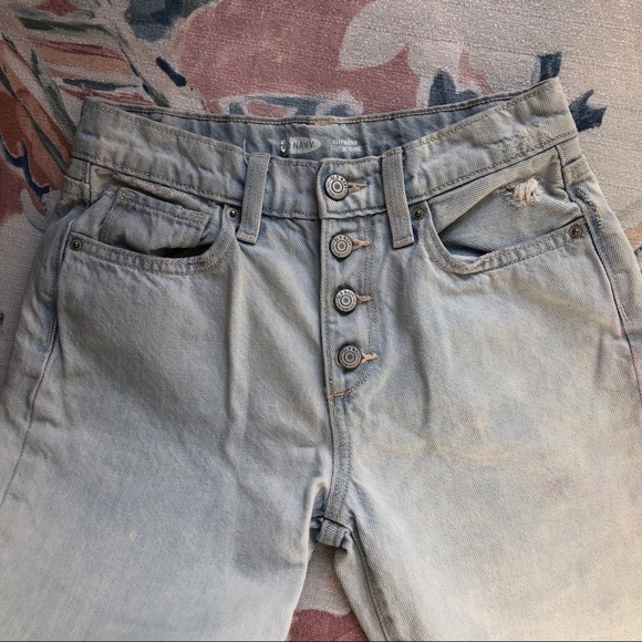 Old Navy girl jeans boyfriend style cut out hem - Picture 5 of 15
